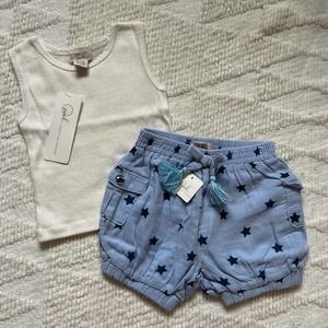 Peek NEW 6-12m 4th of July Baby Girl Outfit